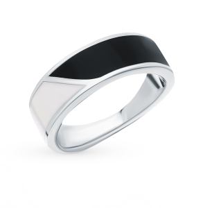 серебряное кольцо с эмалью