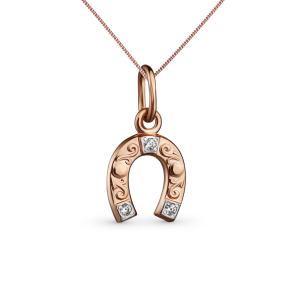 золотая подвеска с фианитами SOKOLOV 033097*