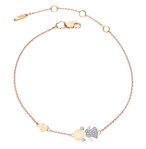 золотой браслет с бриллиантами