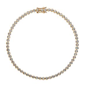 золотой браслет с бриллиантами