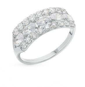 серебряное кольцо с фианитами SOKOLOV 94012222