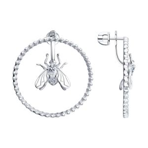 серебряные серьги с фианитами SOKOLOV 94023917