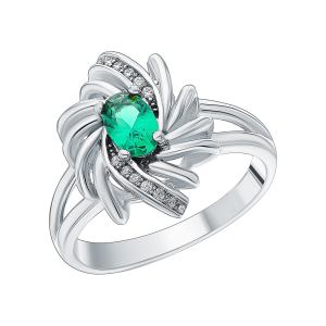 серебряное кольцо с малахитом