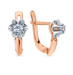 Золотые серьги «Бриллианты Якутии»