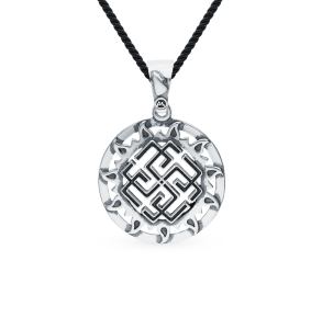 Серебряная подвеска-оберег "Сварожич в солнце"