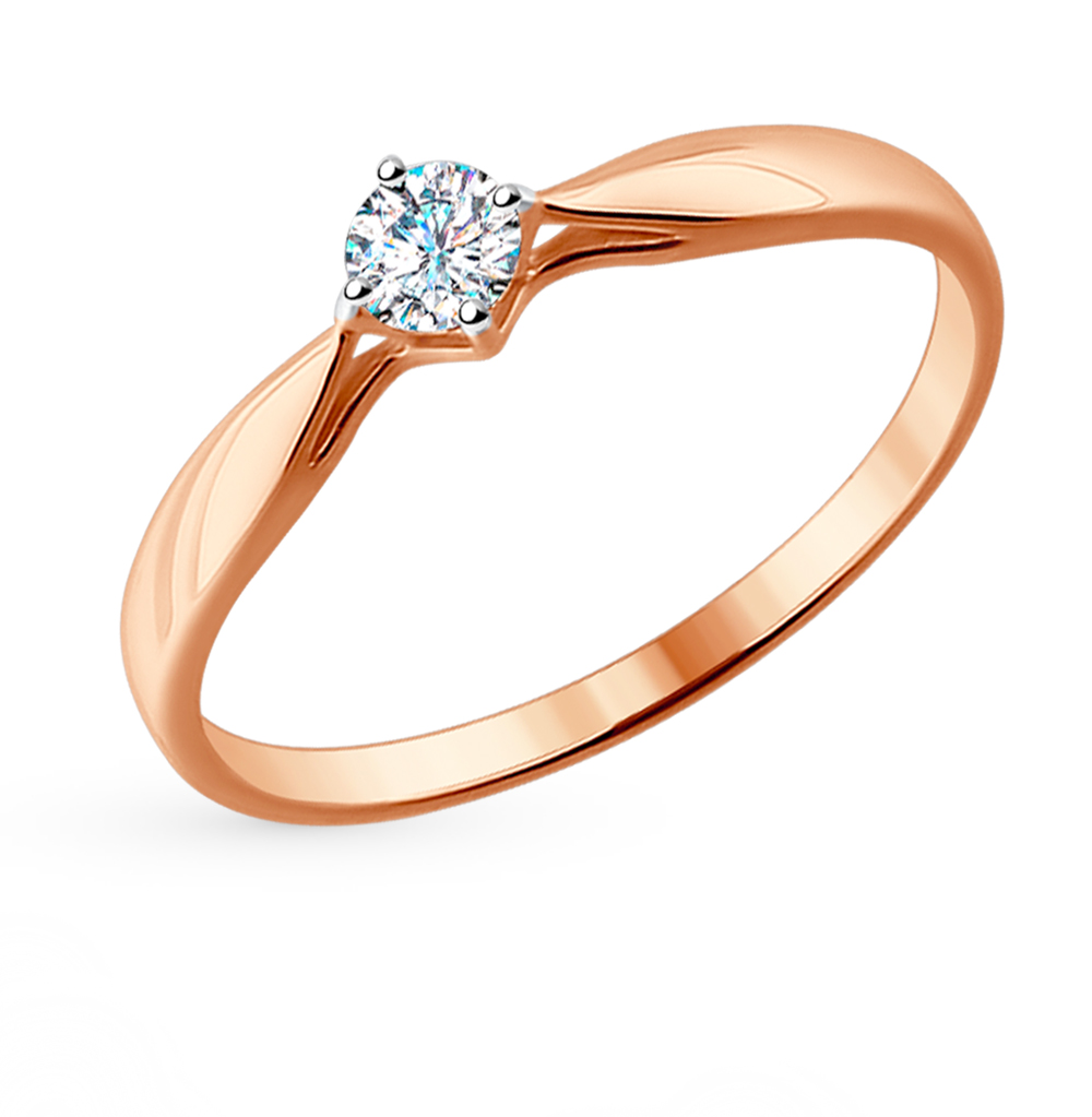 Золотое кольцо с бриллиантами SOKOLOV 1011500 в Самаре