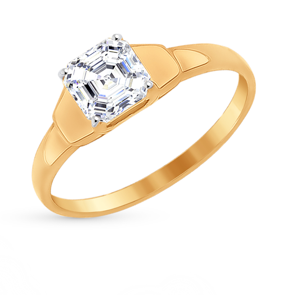 Золотое кольцо с фианитами SOKOLOV 81010268* в Краснодаре