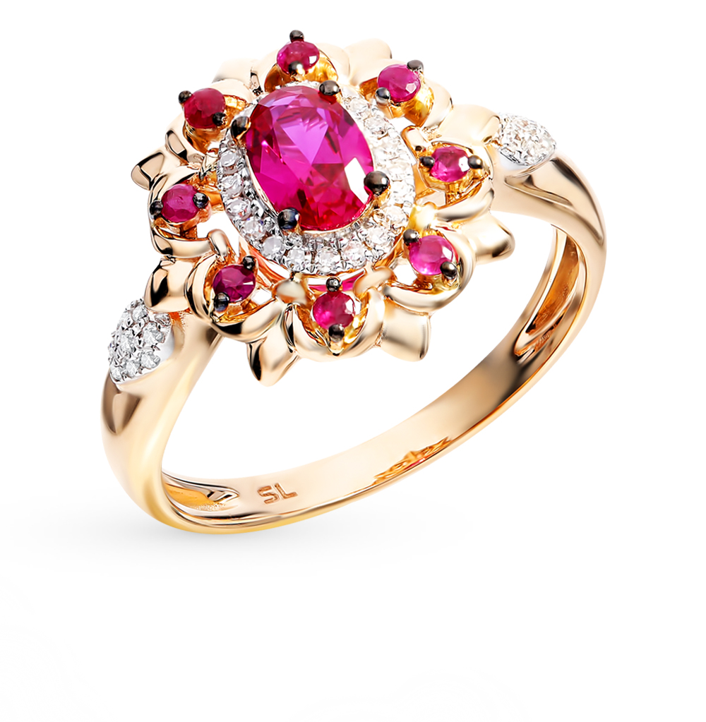 Золотое кольцо с рубинами в Нижнем Новгороде