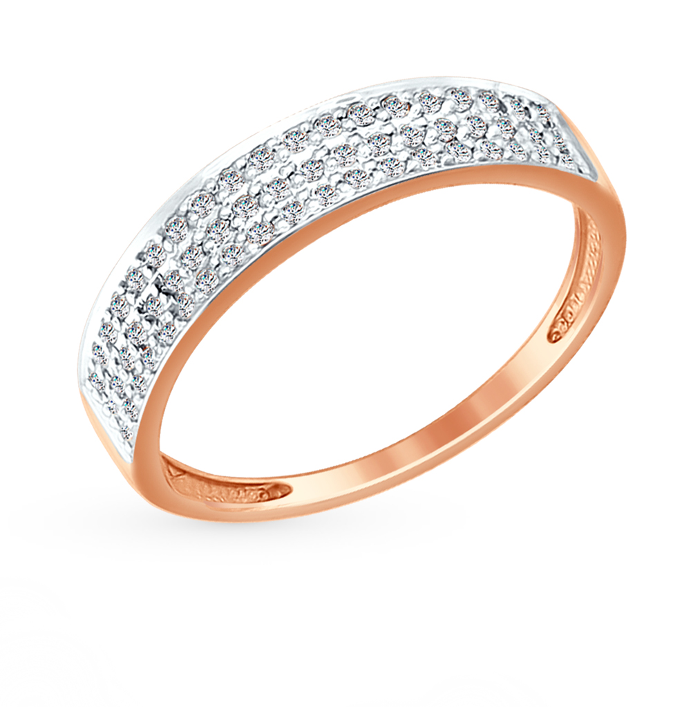 Фото «Золотое кольцо с бриллиантами SOKOLOV 1011545»