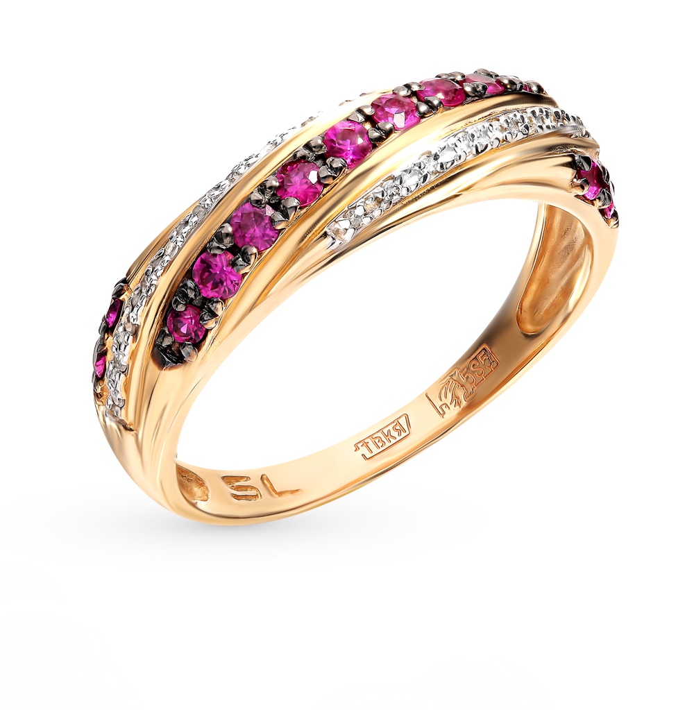 Золотое кольцо с рубинами и бриллиантами в Нижнем Новгороде