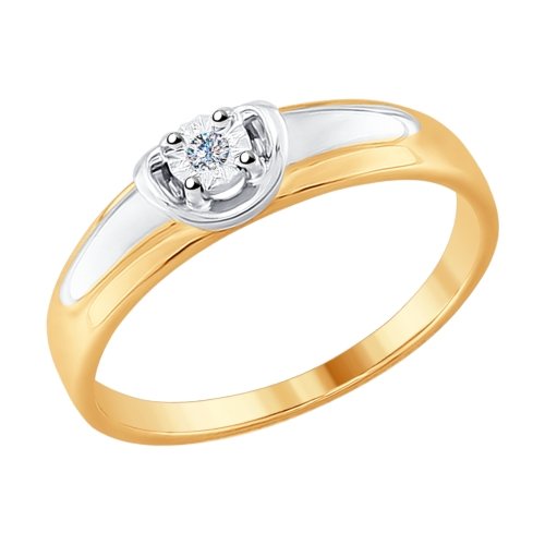 Золотое кольцо с бриллиантами SOKOLOV 1011620 в Новосибирске