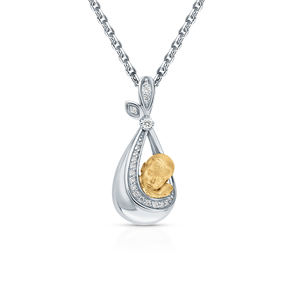 Золотая подвеска с бриллиантами природными в Самаре