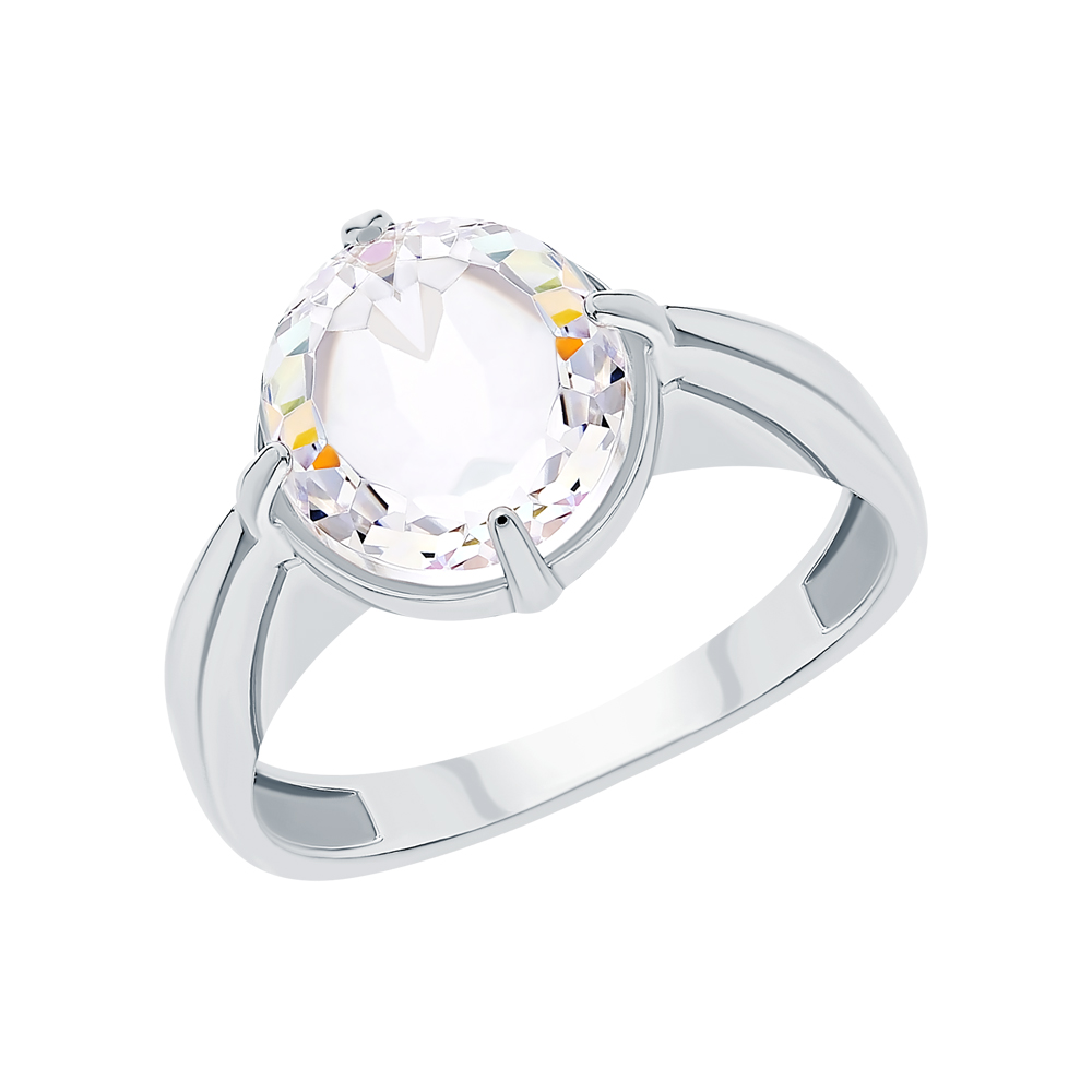 Серебряное кольцо с ювелирными кристаллами в Самаре