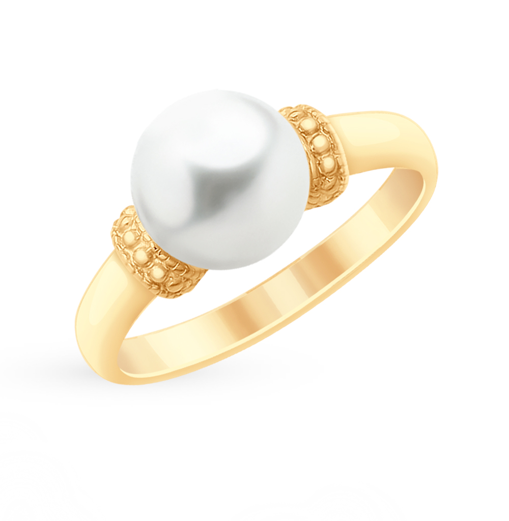 Золотое кольцо с жемчугом в Екатеринбурге