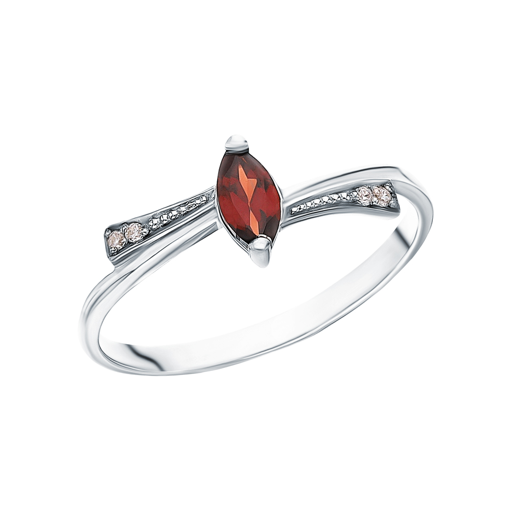 Серебряное кольцо с ювелирными кристаллами в Краснодаре