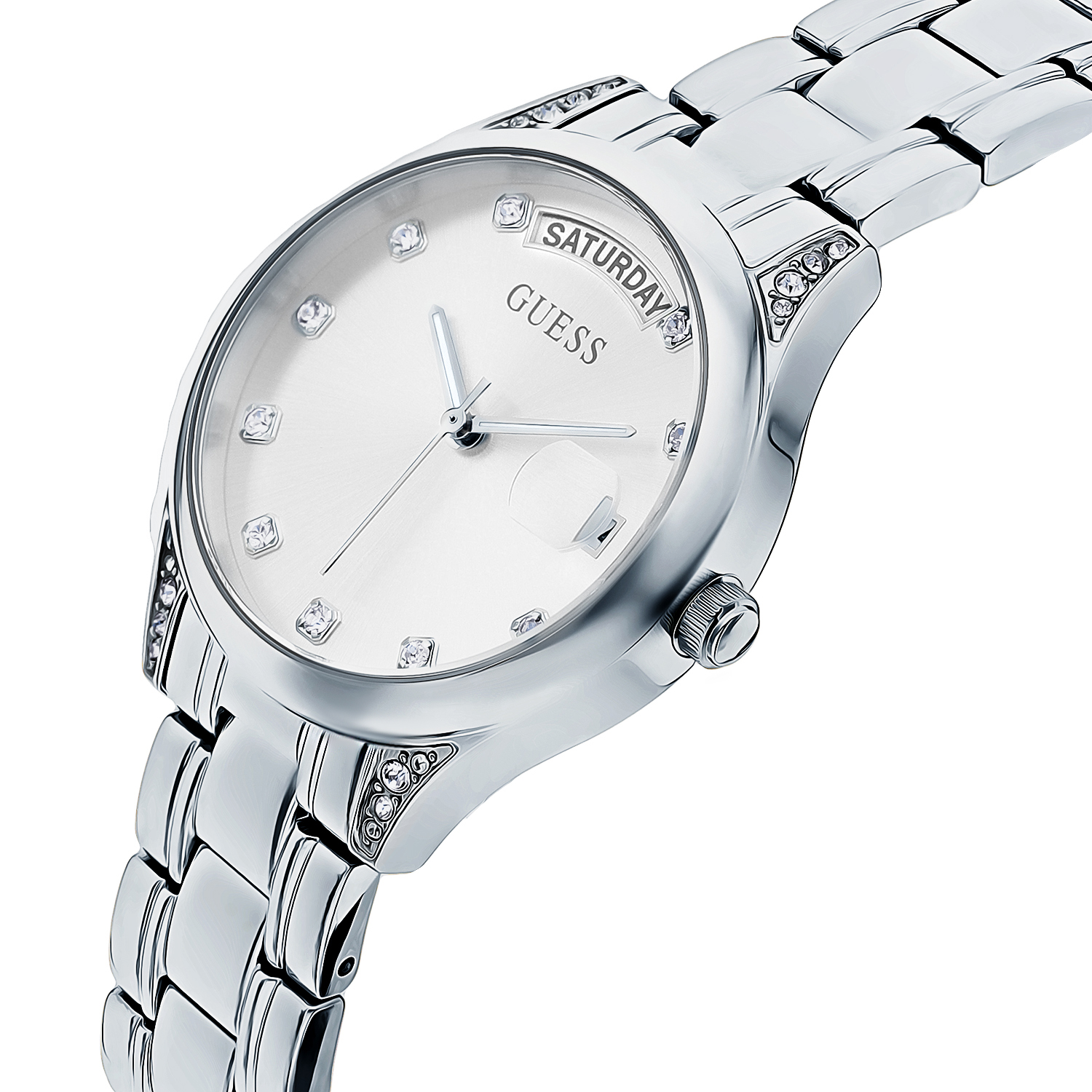 Часы женские GUESS GW0385L1: сталь, кристалл — купить в Санкт ...