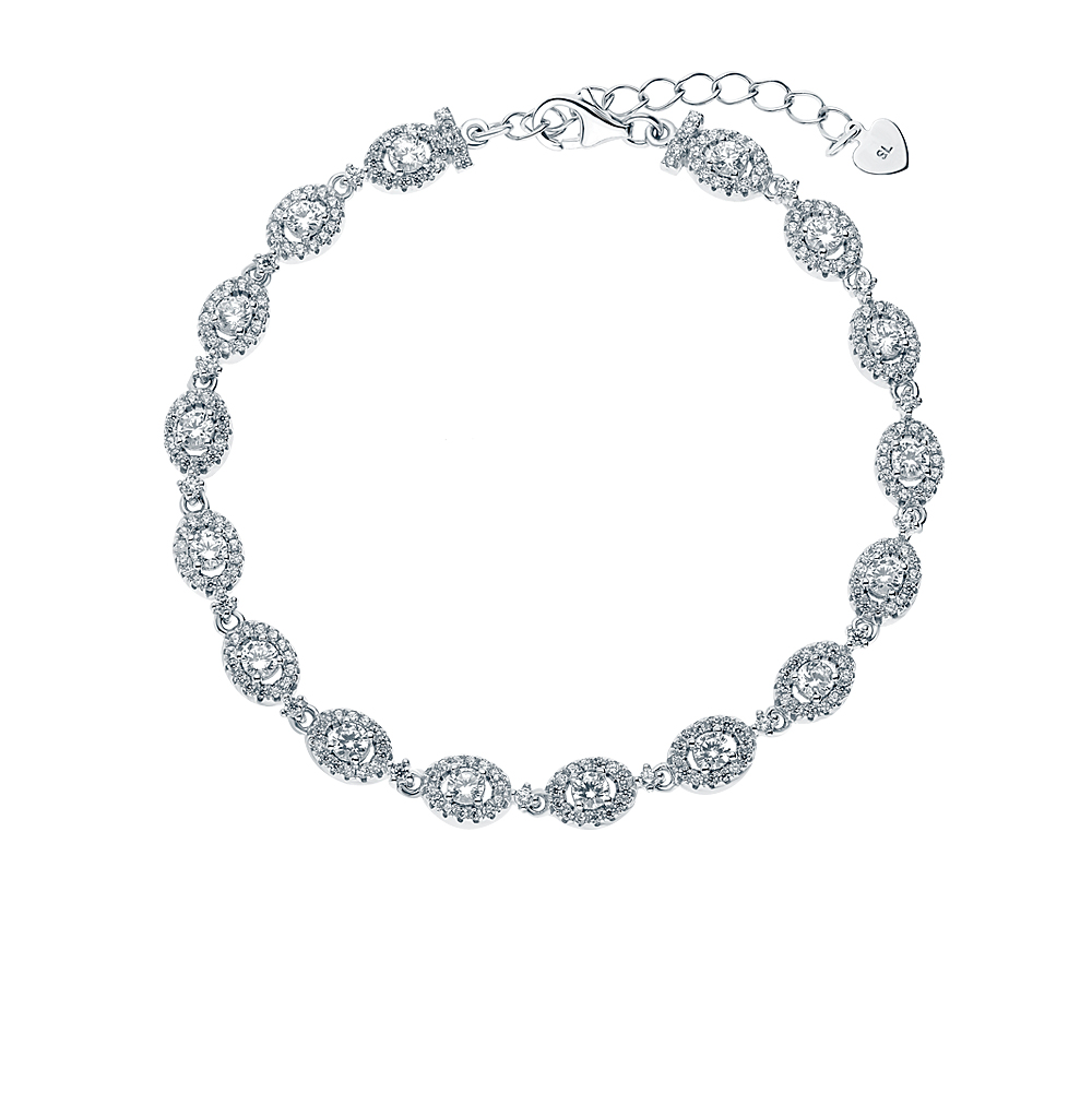 Санлайт браслеты серебро женские с камнями