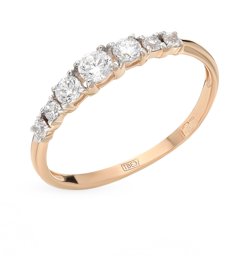 Золотое кольцо с фианитами SOKOLOV 016707* в Самаре