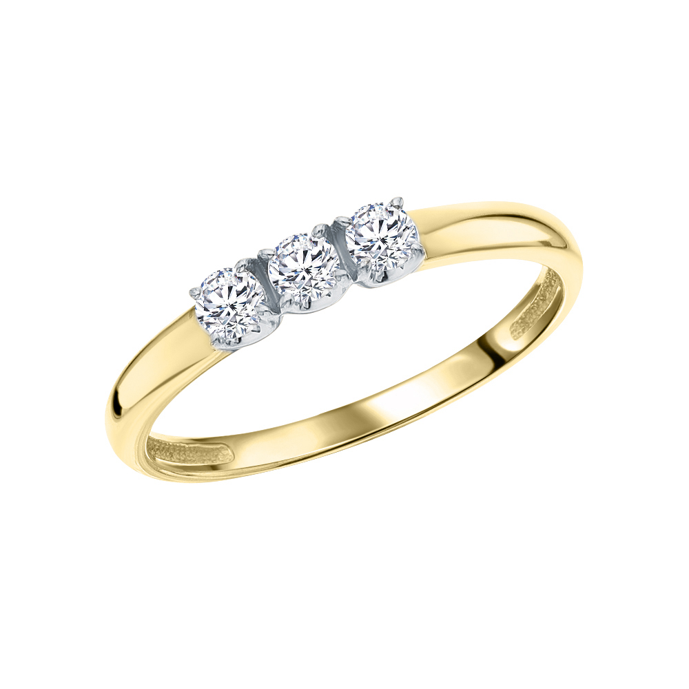 Золотое кольцо с бриллиантами в Новосибирске