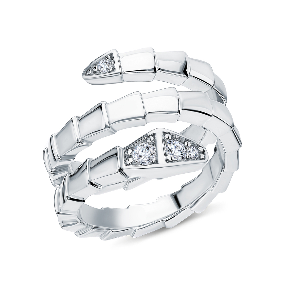 Серебряное кольцо с фианитами в Екатеринбурге