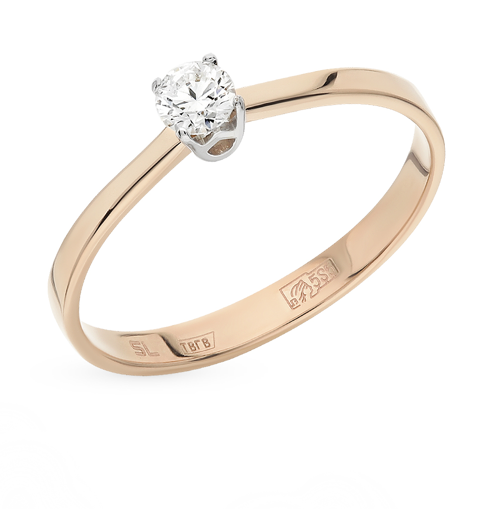 Золотое кольцо c бриллиантом в Самаре