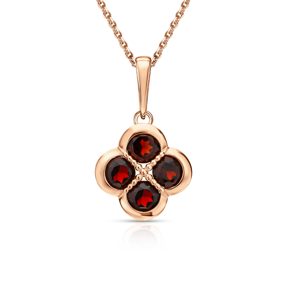 Золотая подвеска с гранатами природными в Самаре