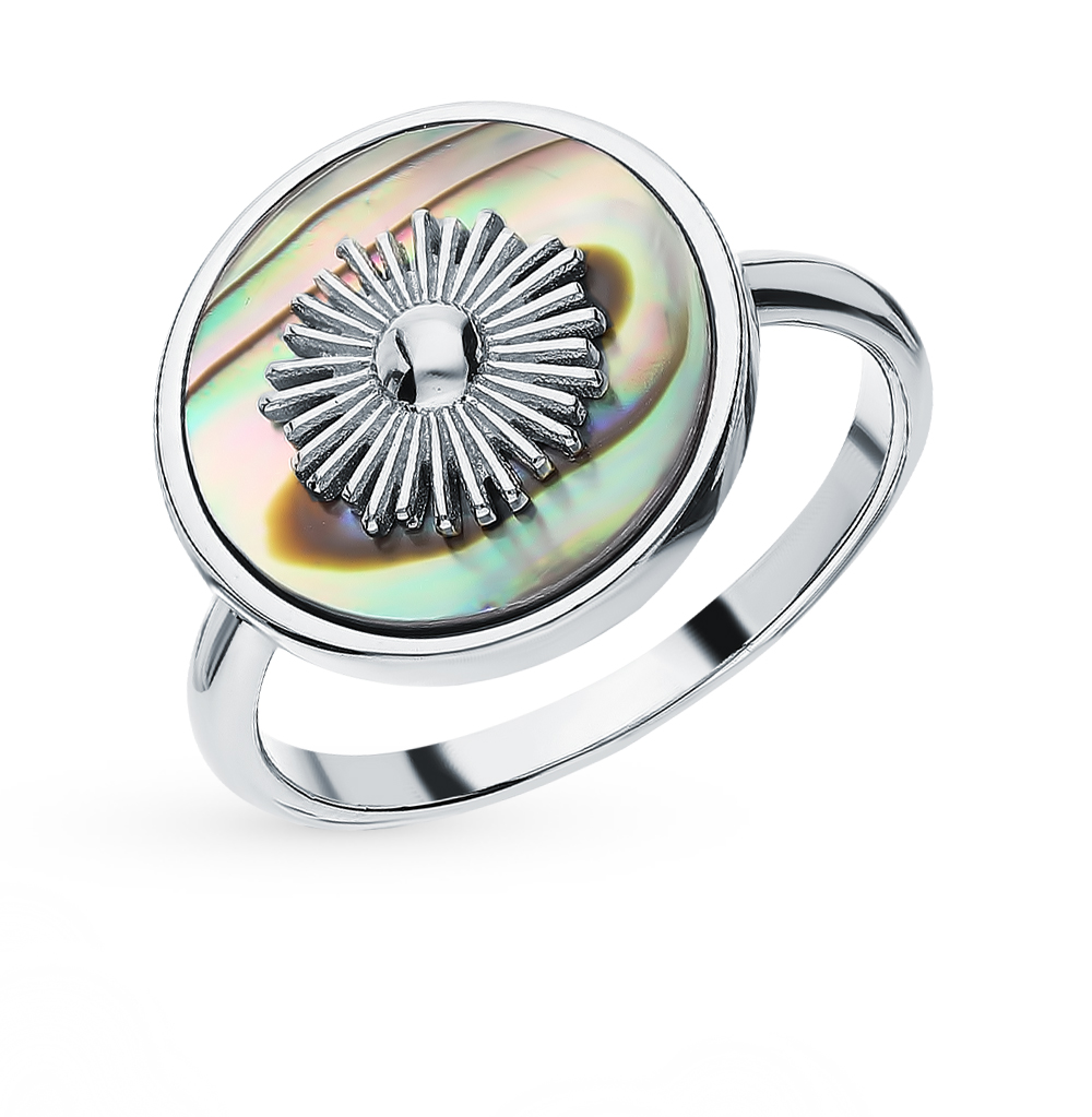 Серебряное кольцо с ракушками в Ростовe-на-Дону