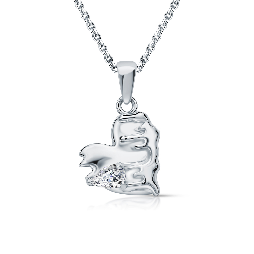 Серебряная подвеска с фианитами в Новосибирск