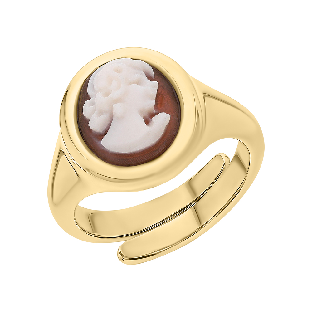 Серебряное кольцо с камеями в Самаре