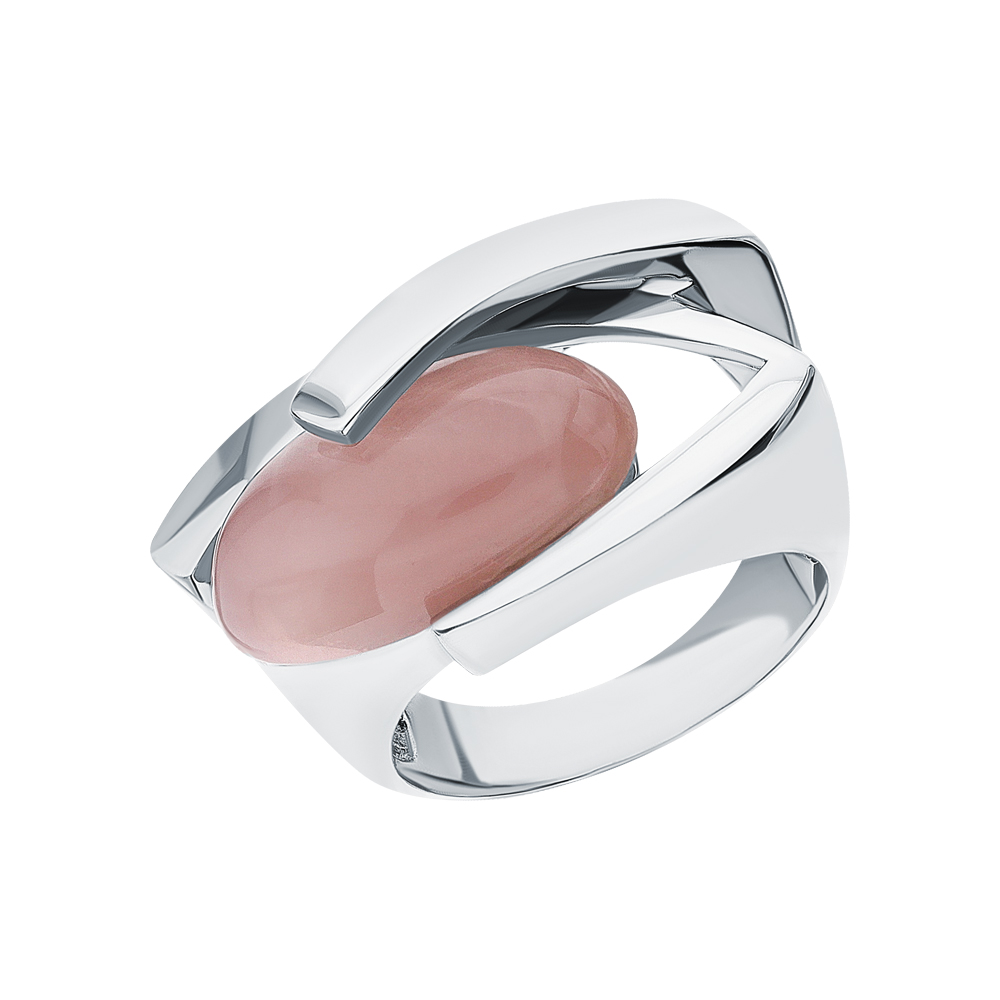 Фото «Серебряное кольцо с кварцами розовыми»