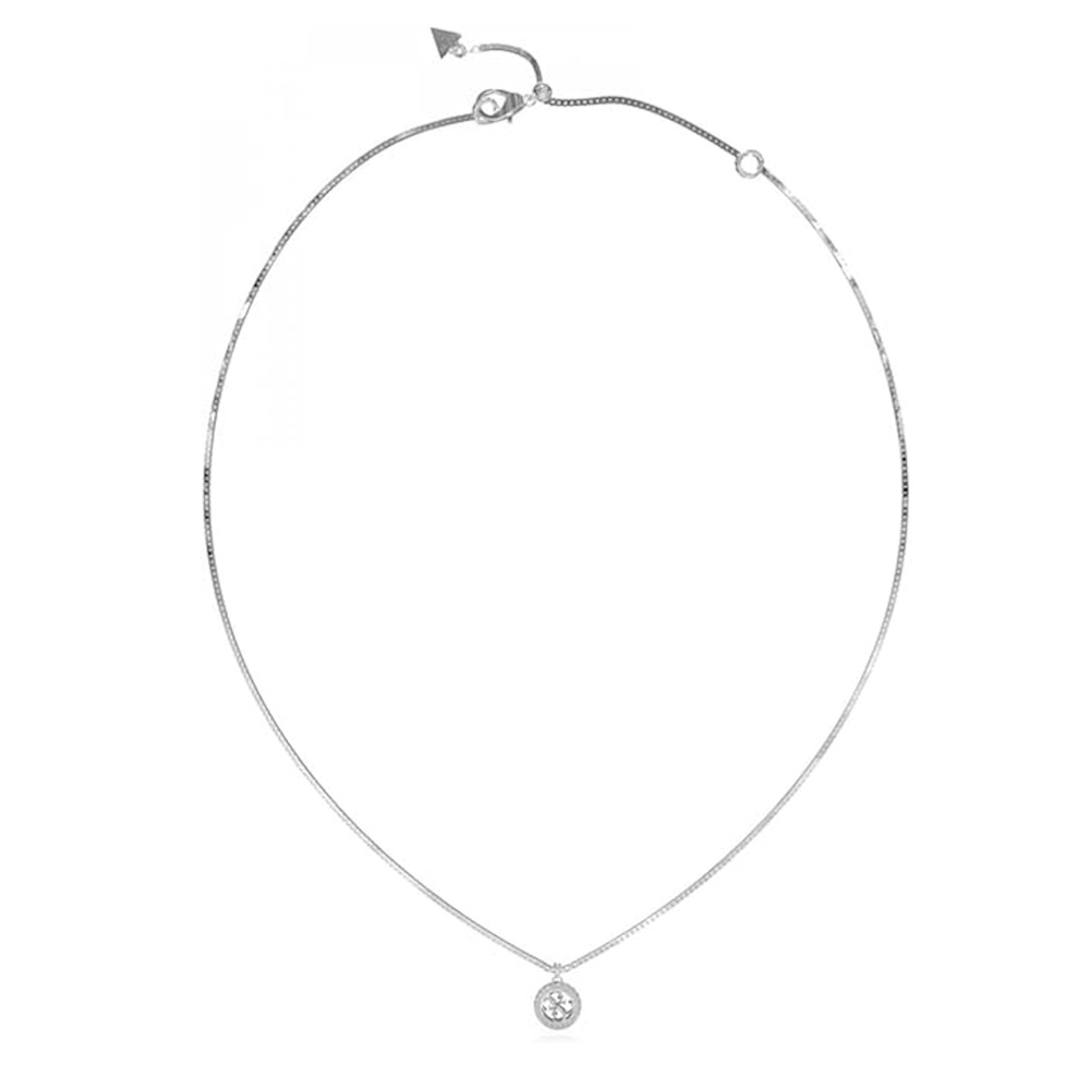 Стальное шейное украшение с ювелирным стеклом GUESS JUBN04162JWRHT/U ...